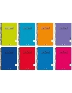 BLOC PAPYRUS UNICLAS tapa PP 4 80h CUADRIC4x4 90g VIOLETA PAQUETE DE 5