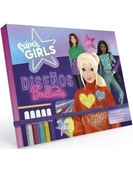 BLOC SUPER GIRLS DISEÑOS BRILLANTES