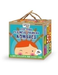 BLOQUES Y LIBRO SASSI MANOLITO BOOKS ELS MEUS PRIMERS NOMBRES - CATALAN 10 PIEZAS 2 años