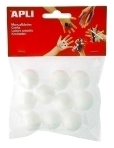 BOLAS POLIESPAN APLI 25 mm BOLSA de 10