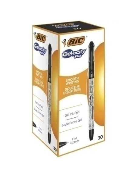 BOLIGBIC GELOCITY STIC NEGRO CAJA de 30