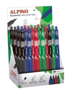 BOLIGRAFO ALPINO DOT 1mm EXPOSITOR de 24