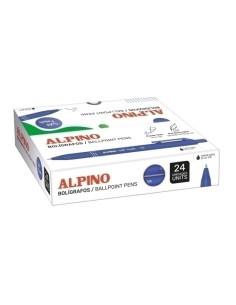 BOLIGRAFO ALPINO SOFT TOUCH UNICOLOR 1mm  CAJA de 24