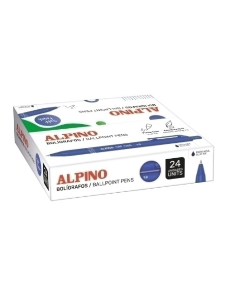 BOLIGRAFO ALPINO SOFT TOUCH UNICOLOR 1mm  CAJA de 24