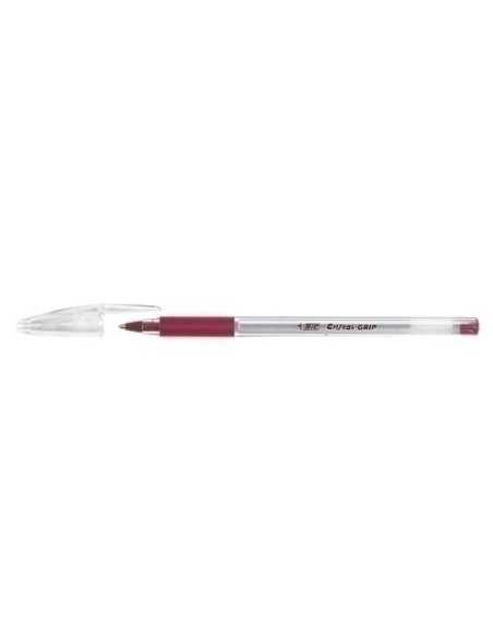 BOLIGRAFO BIC CRISTAL GRIP ROJO