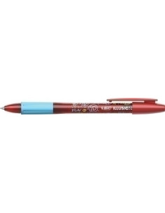 BOLIGRAFO BIC GELOCITY ILLUSION BORRABLE ROJO