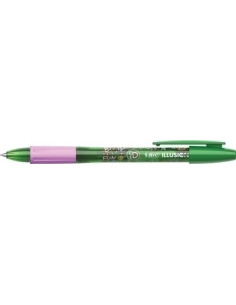 BOLIGRAFO BIC GELOCITY ILLUSION BORRABLE VERDE