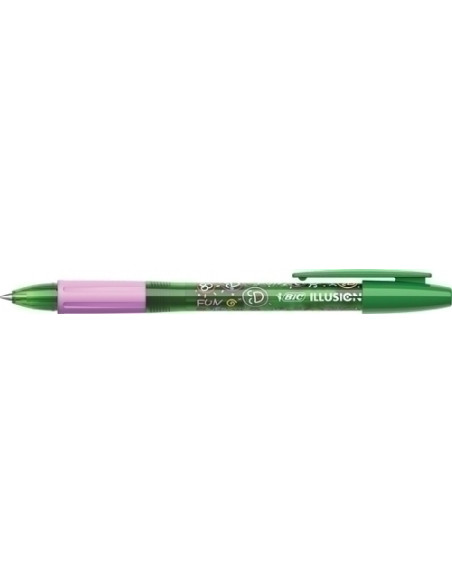 BOLIGRAFO BIC GELOCITY ILLUSION BORRABLE VERDE