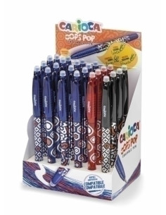 BOLIGRAFO CARIOCA OOPS POP BORRABLE EXPOSITOR DE 24
