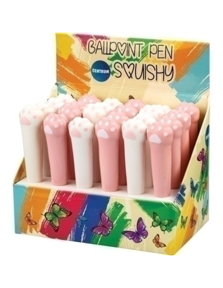 BOLIGRAFO CENTRUM SQUISHY PAW EXPOSITOR de 24