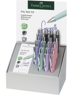 BOLIGRAFO FABER-CASTELL POLY BALL XB EXPOSITOR de 15  20 RECAMBIOS