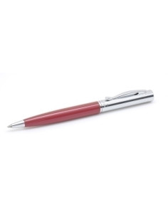 BOLIGRAFO INOXCROM VISTA METALICO LACADO ROJO BRILLO