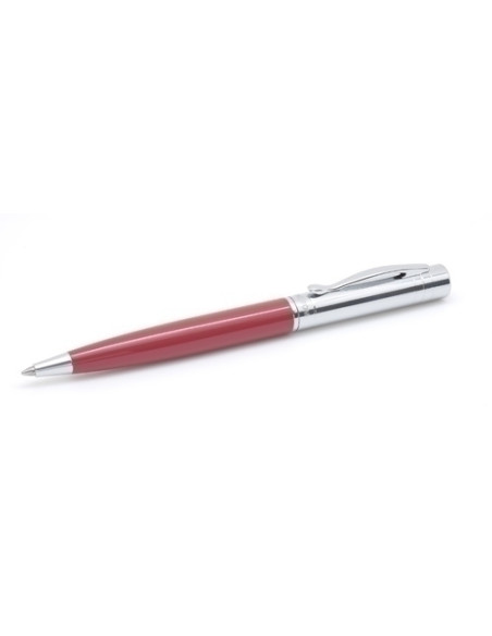BOLIGRAFO INOXCROM VISTA METALICO LACADO ROJO BRILLO