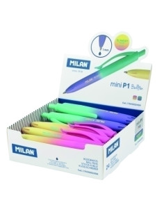 BOLIGRAFO MILAN RETRACTIL P1 TOUCH MINI SUNSET SURTIDO EXPOSITOR DE 24