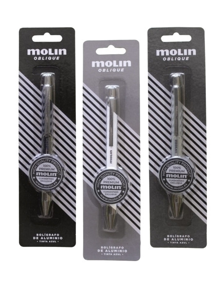 BOLIGRAFO MOLIN OBLIQUE MATE BLISTER DE 1