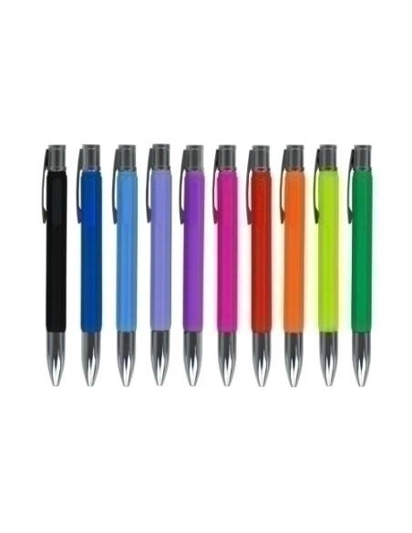 BOLIGRAFO OFFICE BOX SILICONE EXPOSITOR DE 25
