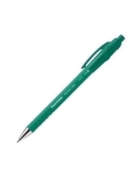 BOLIGRAFO PAPER MATE RETRACTIL FLEXGRIP  VERDE