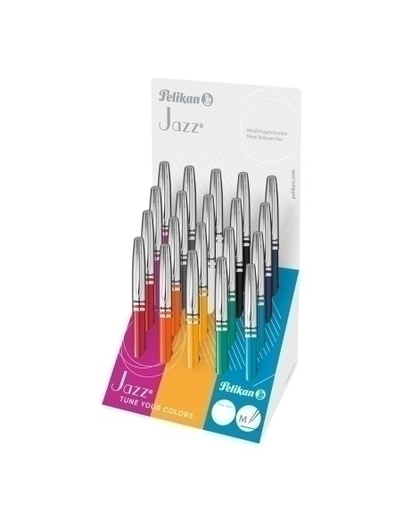 BOLIGRAFO PELIKAN JAZZ CLASSIC COLLECTION SURTIDO EXPOSITOR de 20 603928KIT