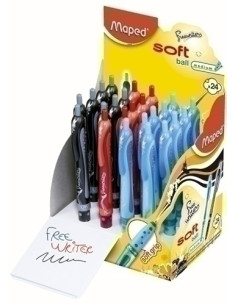 BOLIGRAFO RT MAPED FREEWRITER BALL EXPOSITOR de  24