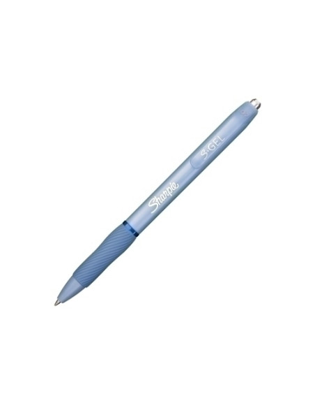 BOLIGRAFO SHARPIE GEL 07 mm FASHION 6 AZUL Y 6 BLANCO TINTA AZUL CAJA DE 12