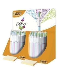 BOLIGRAFO de  4 COLORES BIC FASHION EXPOSITOR de 40