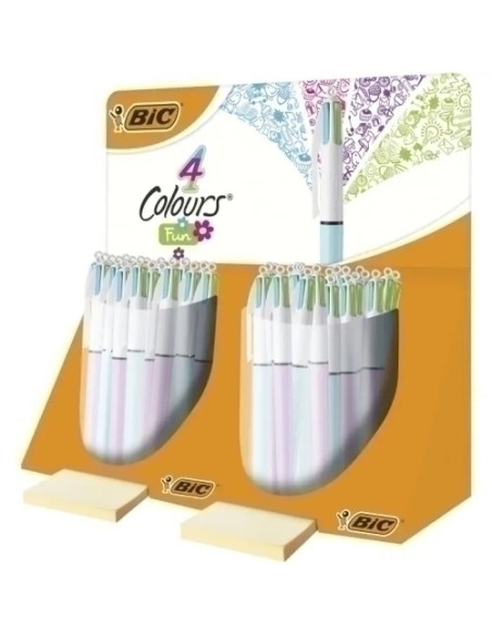 BOLIGRAFO de  4 COLORES BIC FASHION EXPOSITOR de 40
