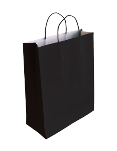 BOLSA de PAPEL ANDINA CELULOSA BLANCA 40x46x18 cm NEGRO a GRANEL caja de 200