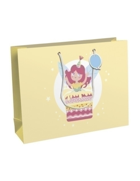 BOLSA de PAPEL CLAIREFONTAINE EXCELLIA SHOPPING 373x118x275cm FAIRY PACK DE 6