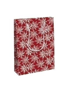 BOLSA de PAPEL CLAIREFONTAINE KRAFT DECORADO 33x26x14 cm CITRICOS NAVIDAD PACK DE 6