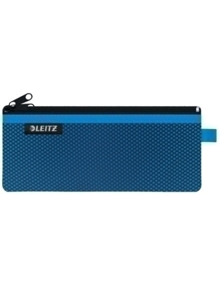 BOLSITA  de VIAJE LEITZ WOW NYLON CCREMALLERA 2 DPTOS M 21x85 AZUL