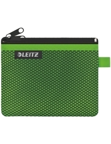BOLSITA  de VIAJE LEITZ WOW NYLON CCREMALLERA 2 DPTOS S 14x105 VERDE