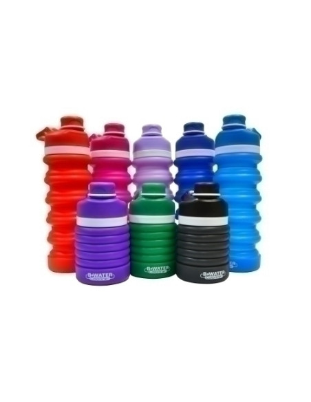 BOTELLA COLORLINE B-WATER FLEX PLEGABLE de SILICONA 550ml