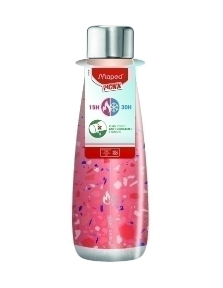 BOTELLA MAPED CONCEPT ACERO INOXIDABLE TERM 500ml TERRAZ