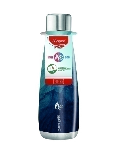 BOTELLA MAPED CONCEPT ACERO INOXIDABLE TERM 500ml WATER