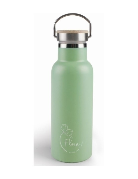 BOTELLA TERMO LACOR ACERO INOX 500 ml FLORA ECO