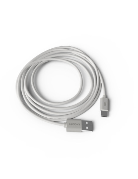 CABLE GROOVY USB - TYPE C ALTO RENDIMIENTO 2A BLANCO 2 m