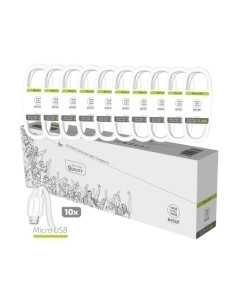 CABLE TECH-ONE-TECH BASIK USB-USB-MICRO BLANCO 1 m PACK DE 10