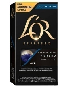 CAFE L OR DESCAFEINADO CAJA DE 10 UNIDADE COMPATIBLE CON NESSPRESO