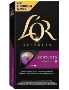 CAFE L OR SONTUOSO CAJA DE 10 UNIDADES COMPATIBLE CON NESSPRESO