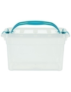 CAJA ALMACENAMIENTO A2000 CON ASA 13 LITROS DE PP APILABLE TRANSPARENTE