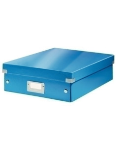 CAJA PARA ALMACENAMIENTO LEITZ CLICK&STORE ORGANIZADORA MEDIANA 280x100x370 mm AZUL