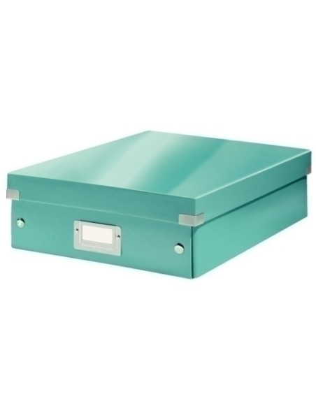 CAJA PARA ALMACENAMIENTO LEITZ CLICK&STORE ORGANIZADORA MEDIANA 280x100x370 mm TURQUESA