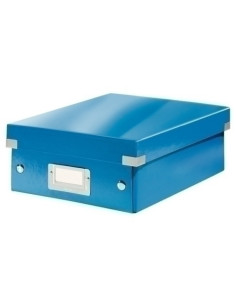 CAJA PARA ALMACENAMIENTO LEITZ CLICK&STORE ORGANIZADORA PEQUEÑA 220x100x285 mm AZUL