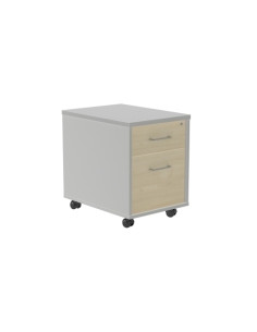 CAJONERA ROCADA con RUEDAS 40x595x58 con 1 CAJON  CARPETERO ESTRUCTURA ALUMINIO FRONTALES HAYA