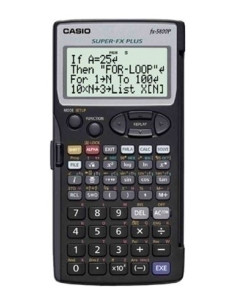 CALCULADORA CIENTIFICA CASIO 16 DIGITOS FX-5800 P 4 líneas PROGRAMABLE