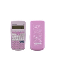 CALCULADORA CIENTIFICA OFFICE BOX 102 DIGITOS 2 líneas ROSA