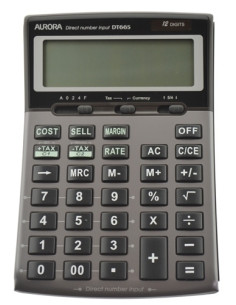 CALCULADORA SOBREMESA AURORA 12 DIGITOS DT665