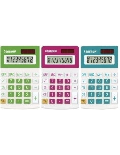 CALCULADORA SOBREMESA CENTRUM 8 DIGITOS SURTIDA 3 col