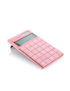 CALCULADORA SOBREMESA OFFICE BOX PLANA 12 DIGITOS ROSA