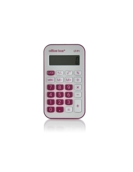 CALCULADORA de BOLSILLO OFFICE BOX 8 DIGITOS FUCSIA